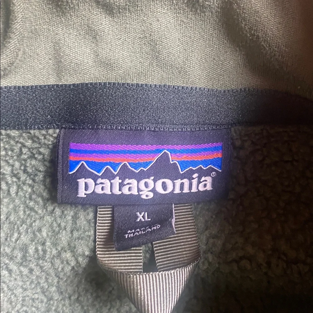 Patagonia Olive Green Fleece Pullover